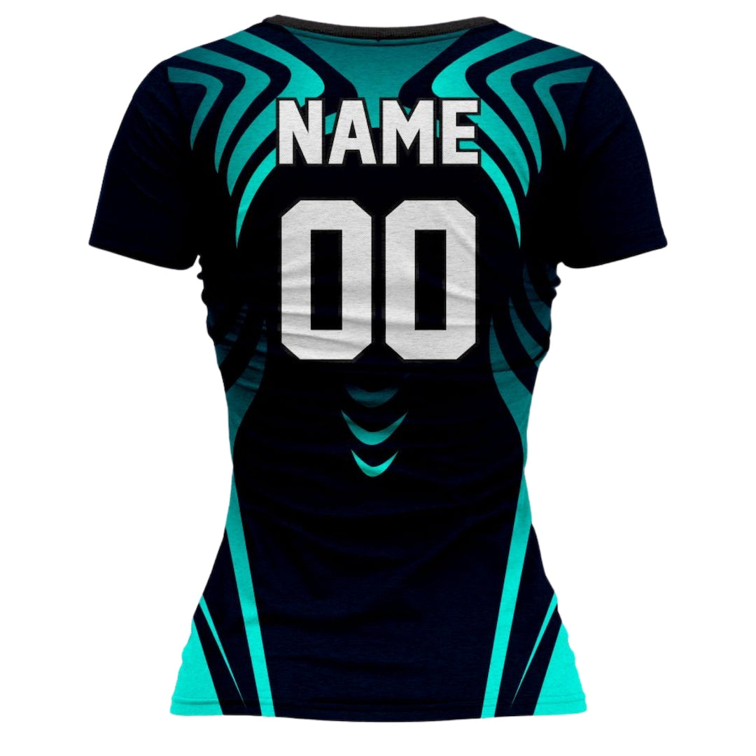VJ101 Custom Black Volleyball Jersey - Adult & Youth Unisex - Image 2